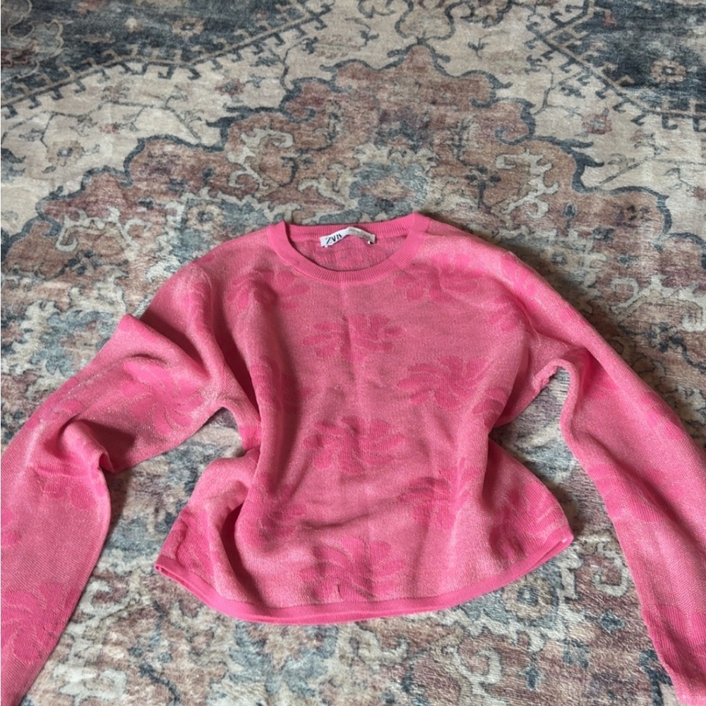 Zara Pink Knit Top